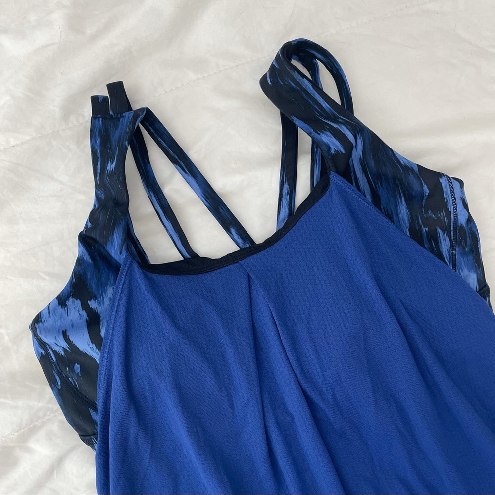 Lululemon Nouveau Limits Tank in Sapphire Blue